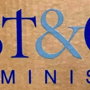 Blue & Gray Logo Stickers