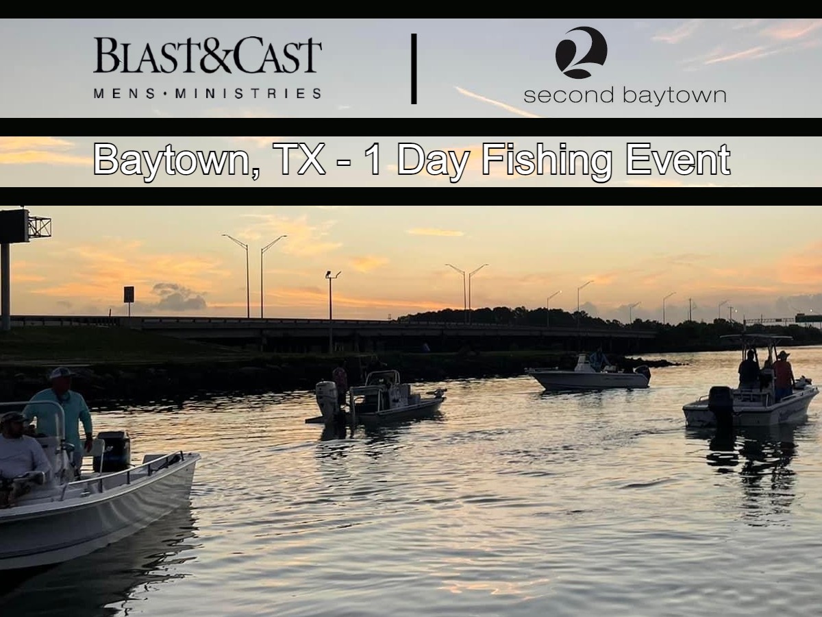 Baytownfishingeventimage With B&w Logos - Blast & Cast