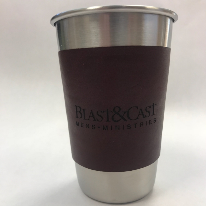 Stainless Cup with Otis Leather Wrap